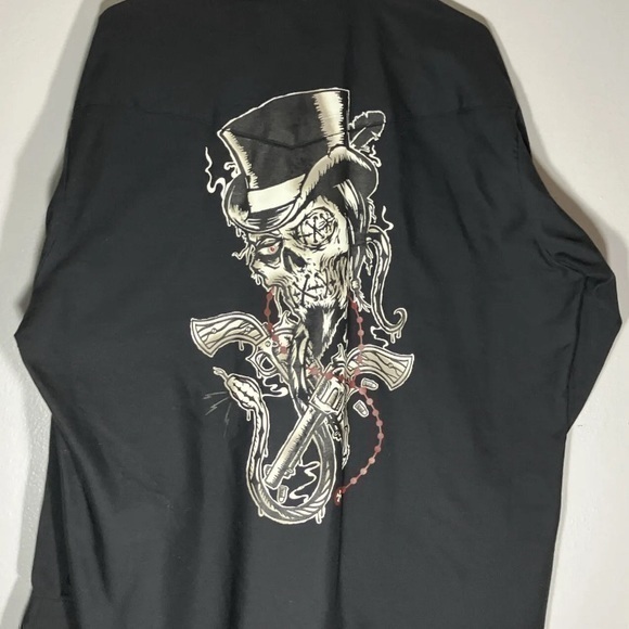 Felon Long Sleeve Button Up Black Shirt Men’s XL - Picture 1 of 7